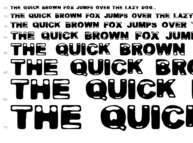 Bananas Social Club font waterfall